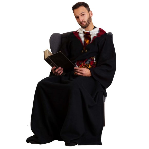 The Wizarding World Harry Potter Gryffindor Robe Fleece Blanket with Sleeves - Picture 13 of 17
